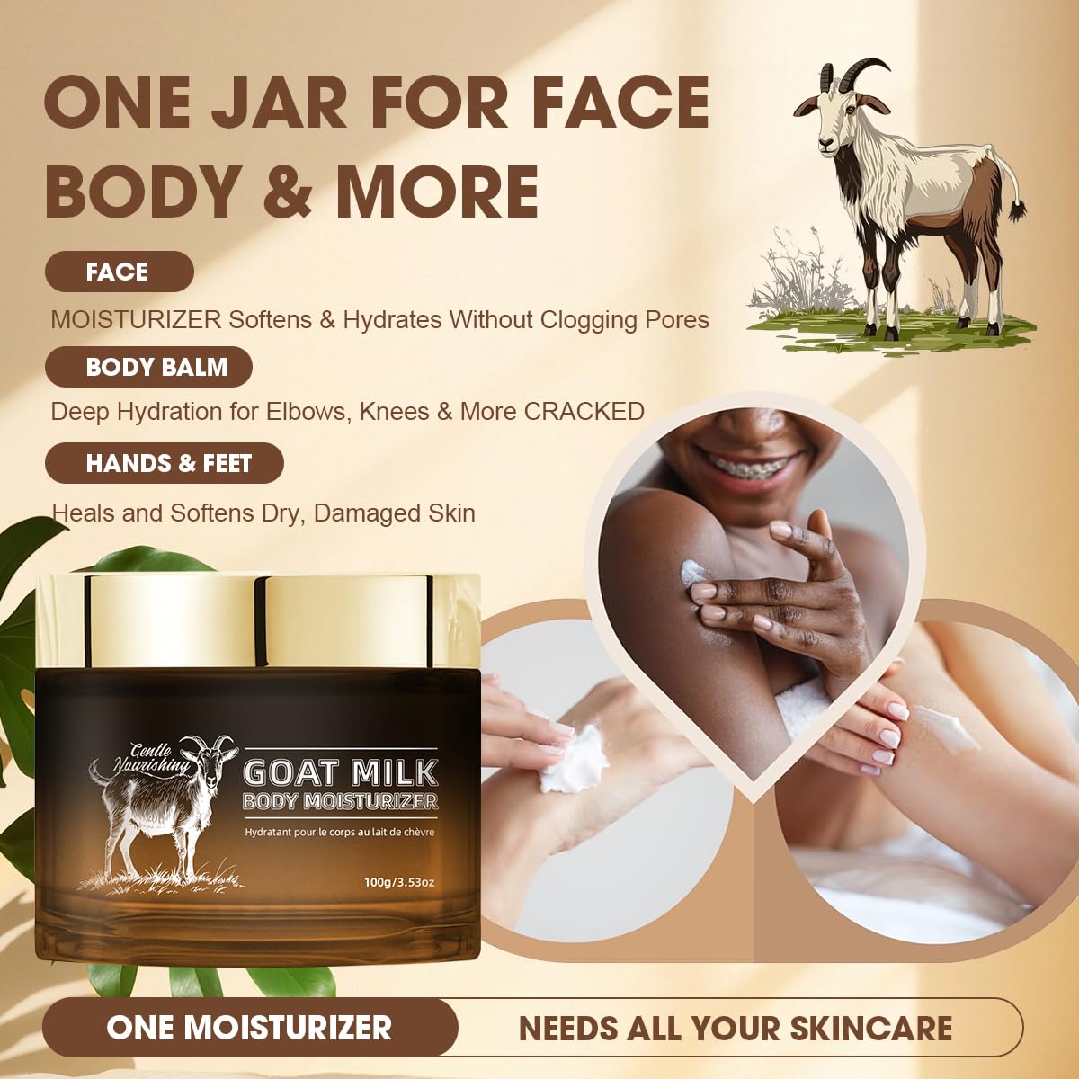 Jar of Bmrewax Goat Milk Lotion symbolizing gentle daily skincare.