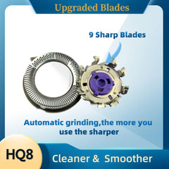 HQ8 double ring veneer knife net in action for efficient shave
