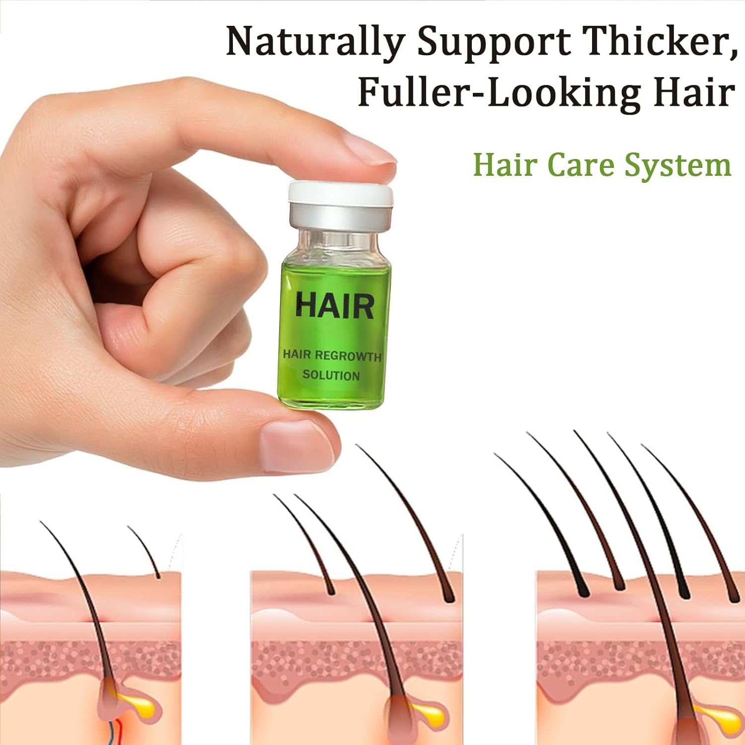 Boaccy Fuller Hair Look showcases visible fullness with consistent use