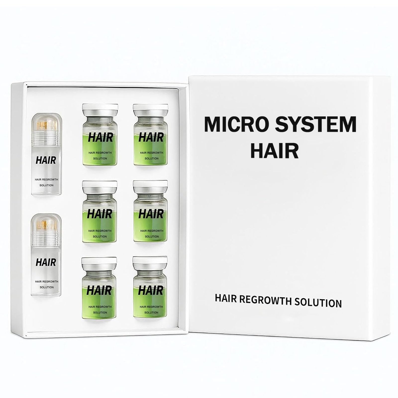 Boaccy Hair Regrowth Serum Dispense shows easy, precise scalp application with a smooth finish