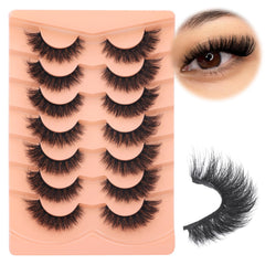 Boahankuke mink lashes 18mm cat eye for dramatic, lightweight definition.
