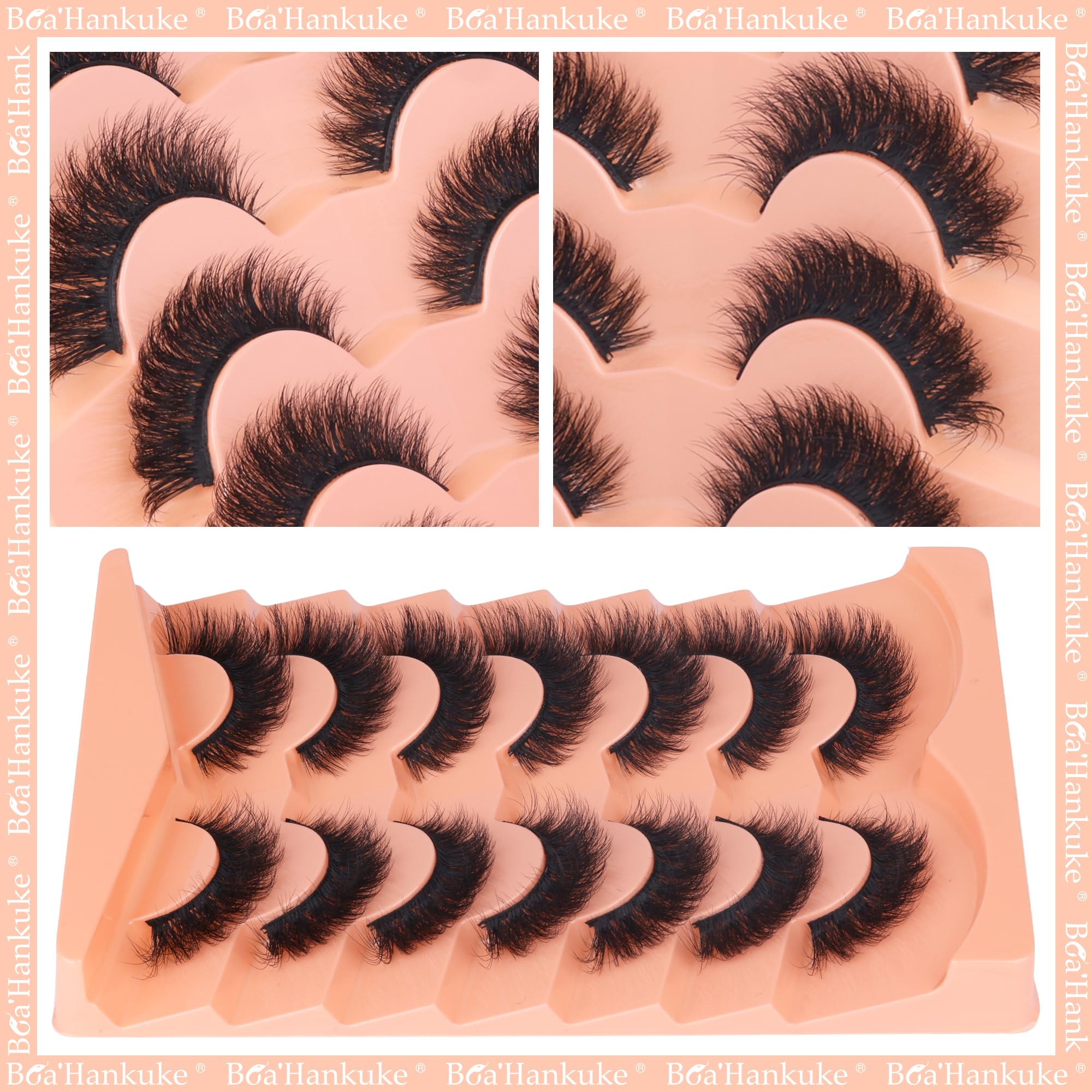 Boahankuke reusable lashes 7-pairs save time for multiple looks.