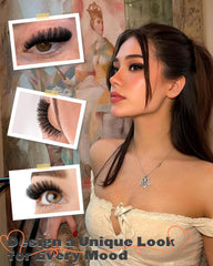 Boahankuke Russian strip lashes emphasize outer corners for bigger-looking eyes.