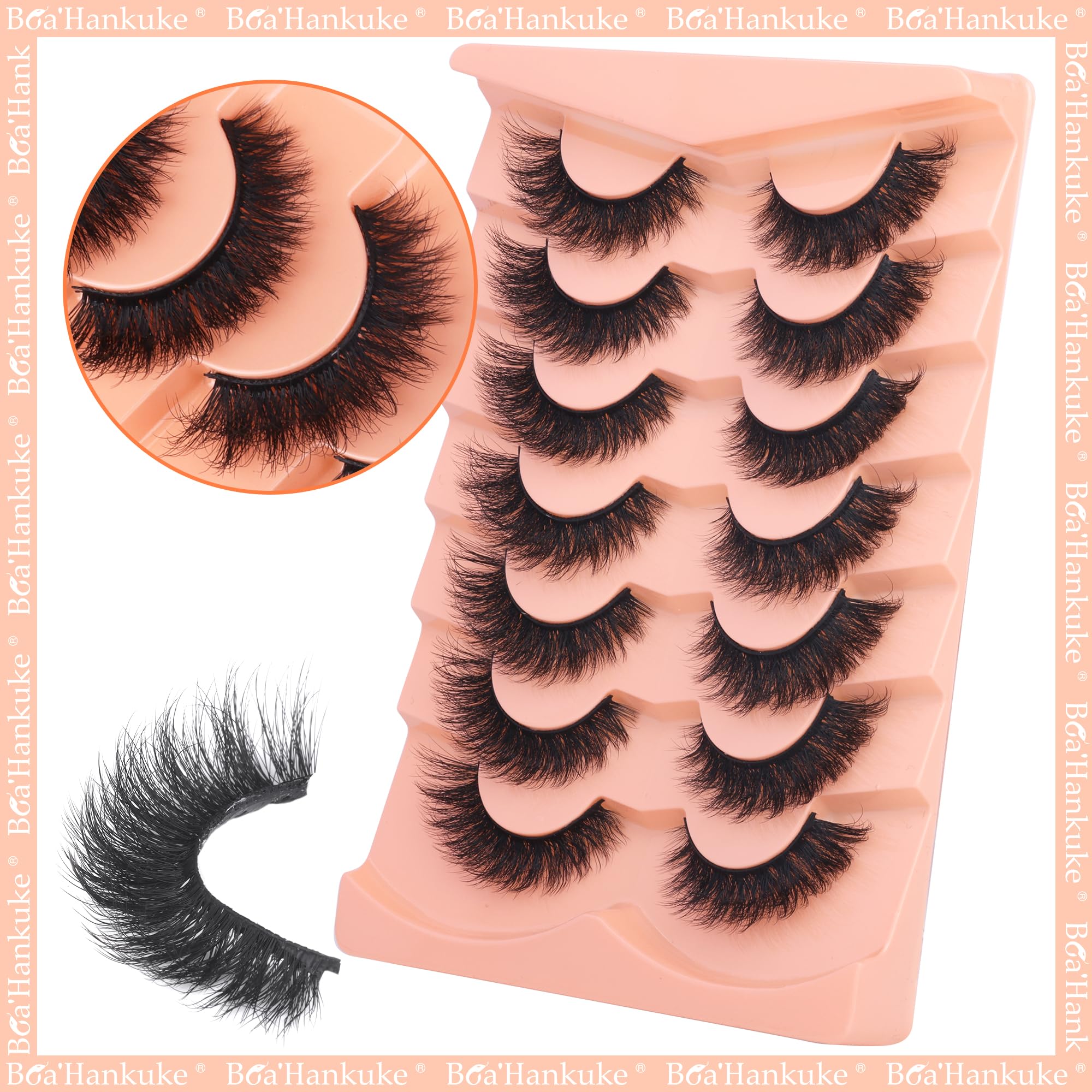 Boahankuke soft cotton band lashes offer lightweight comfort and easy wear.