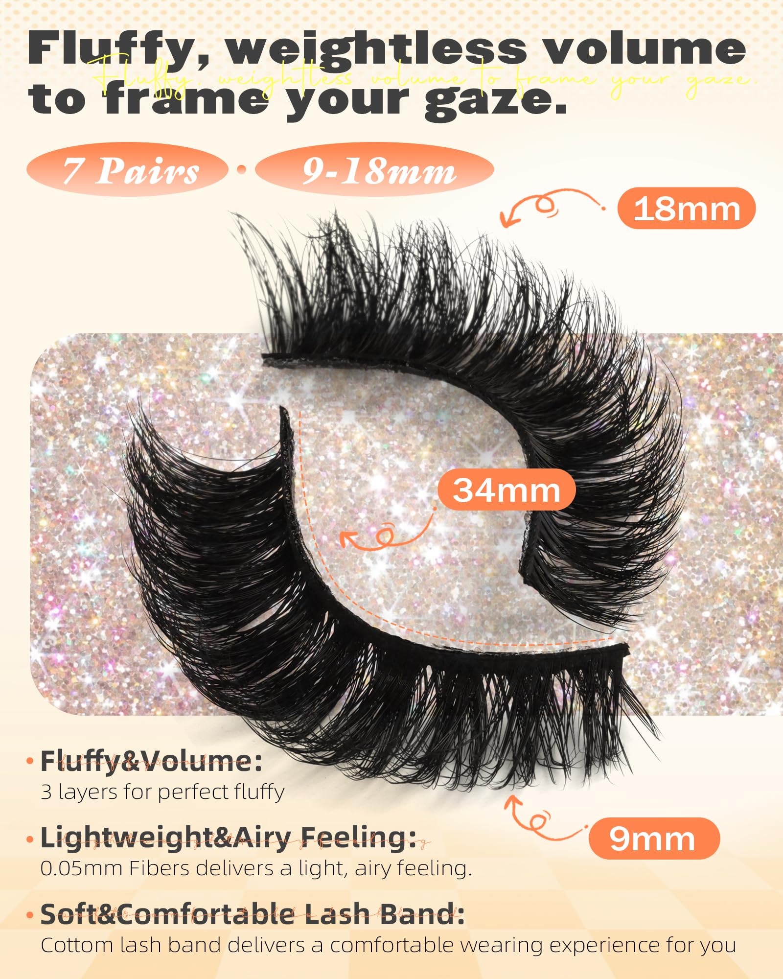 Boahankuke wispy 8D lashes for natural-looking volume and flutter.