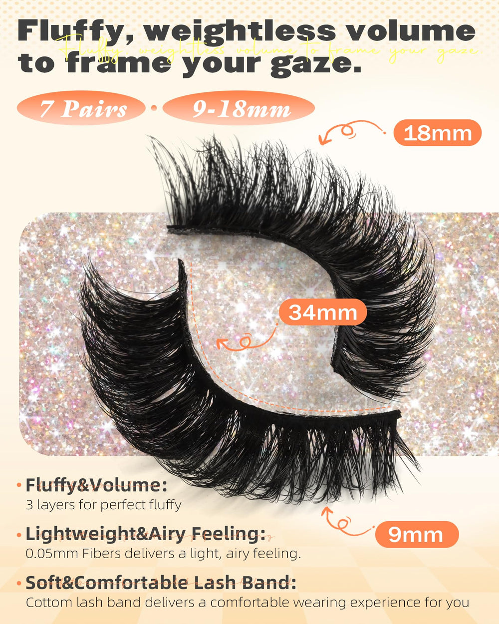 Boahankuke wispy 8D lashes for natural-looking volume and flutter.