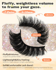 Boahankuke wispy 8D lashes for natural-looking volume and flutter.