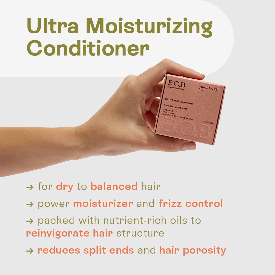 Bob Bars Moisturizing Bundle packaging and label highlight plastic-free packaging.