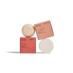 Bob Bars Moisturizing Bundle shampoo bar close-up for nourished, hydrated hair.