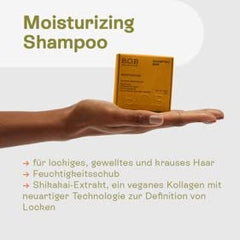 B.O.B Curl Conditioner bottle pour facilitates detangling and curl definition