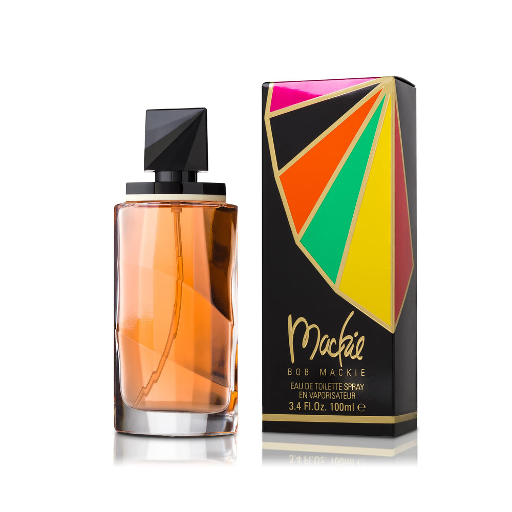 Bob Mackie designer fragrance bottle closeup for an elegant daily scent.