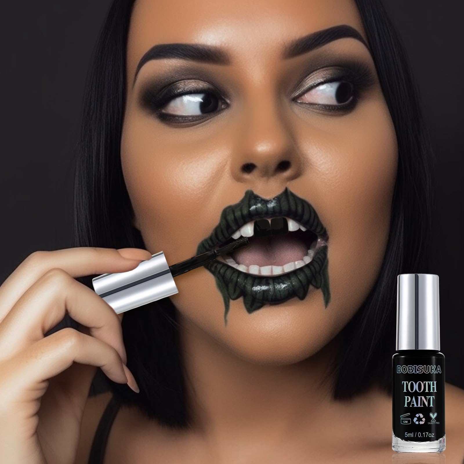 BOBISUKA long-lasting tooth paint designed for hours of wear.