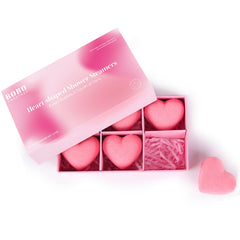 BoboSweeTree pink heart-shaped shower steamer for a luxurious morning ritual.