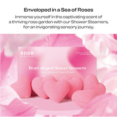 BoboSweeTree rose-scent aromatherapy shower steamer to relax and unwind.
