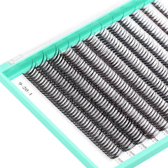 Bodermincer thin 0.1mm lashes delivering soft, glossy finish