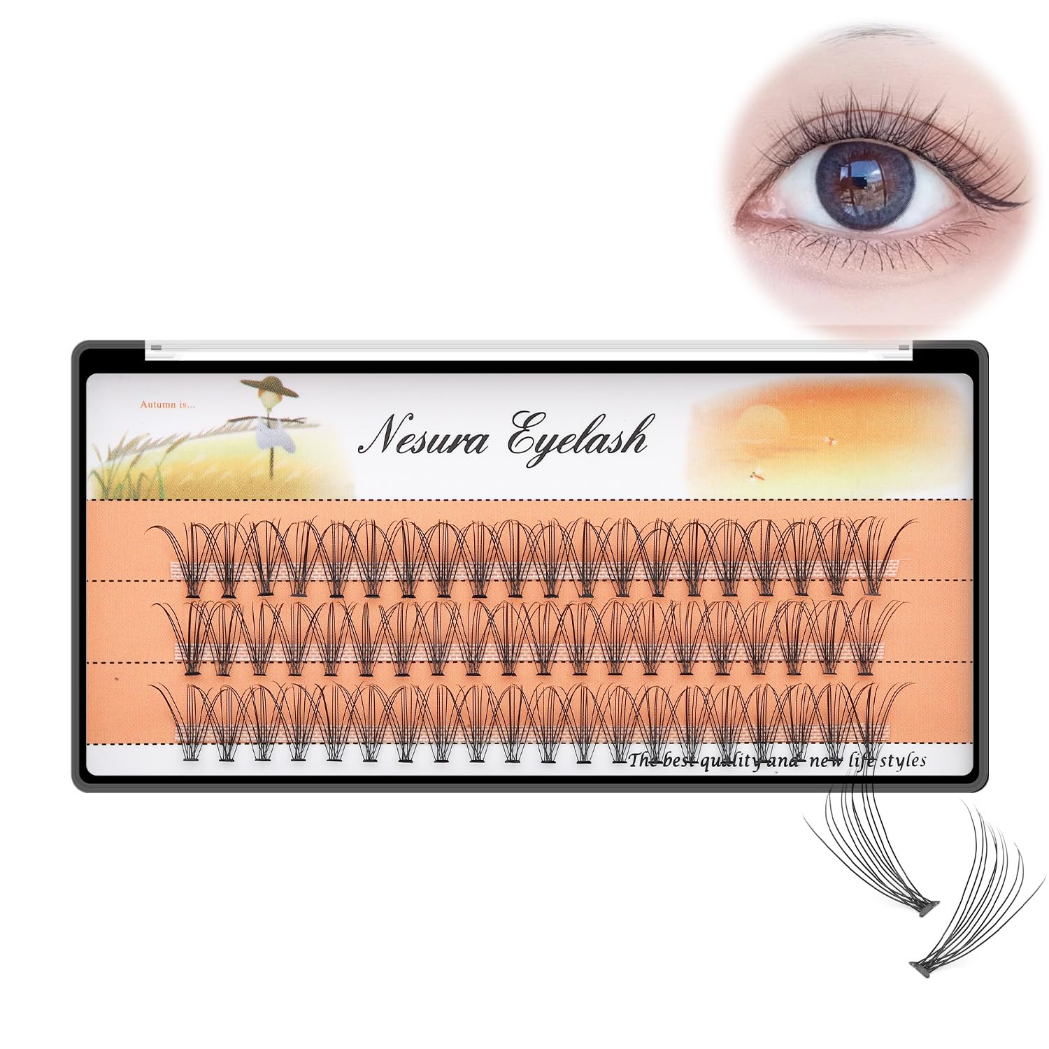 Bodermincer C-curl lashes with a soft, silky finish