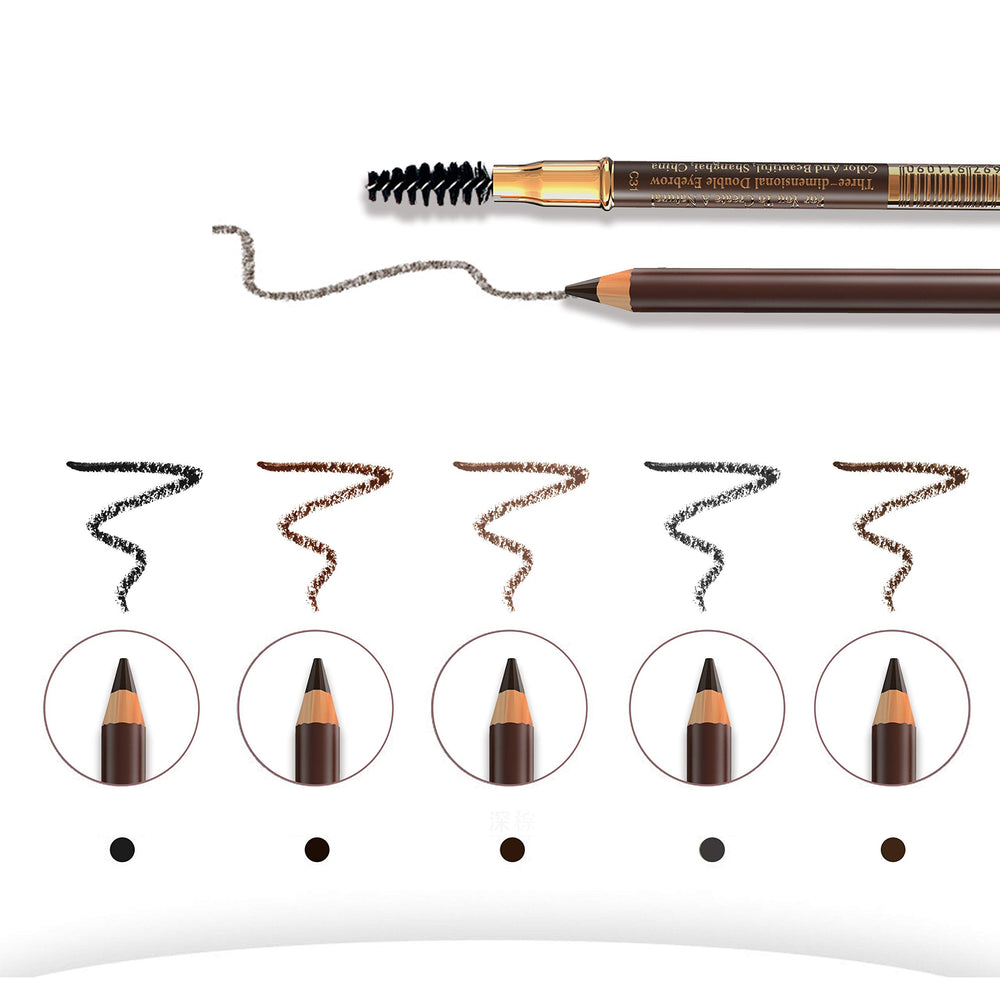 Bodermincer Eyebrow Pencil Dark Brown shade for deep, natural depth.