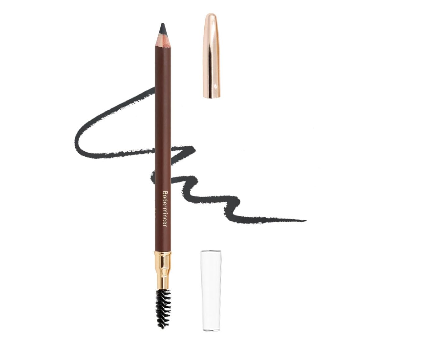 Bodermincer eyebrow pencil packaging case keeps product secure for travel