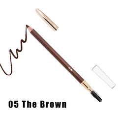 Bodermincer 1# black shade eyebrow pencil for crisp edge definition.