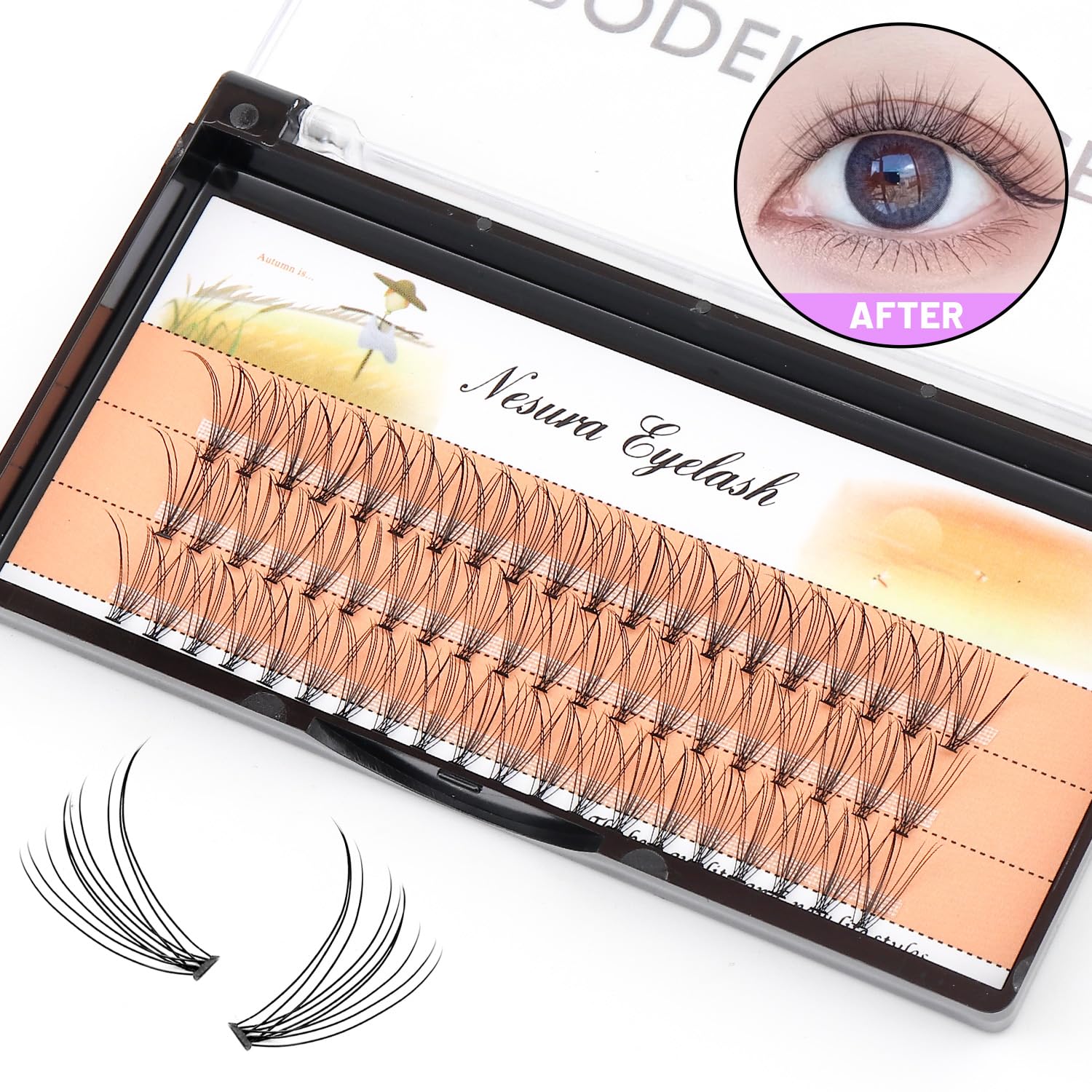 Bodermincer five-pack 14mm lashes for convenient sets