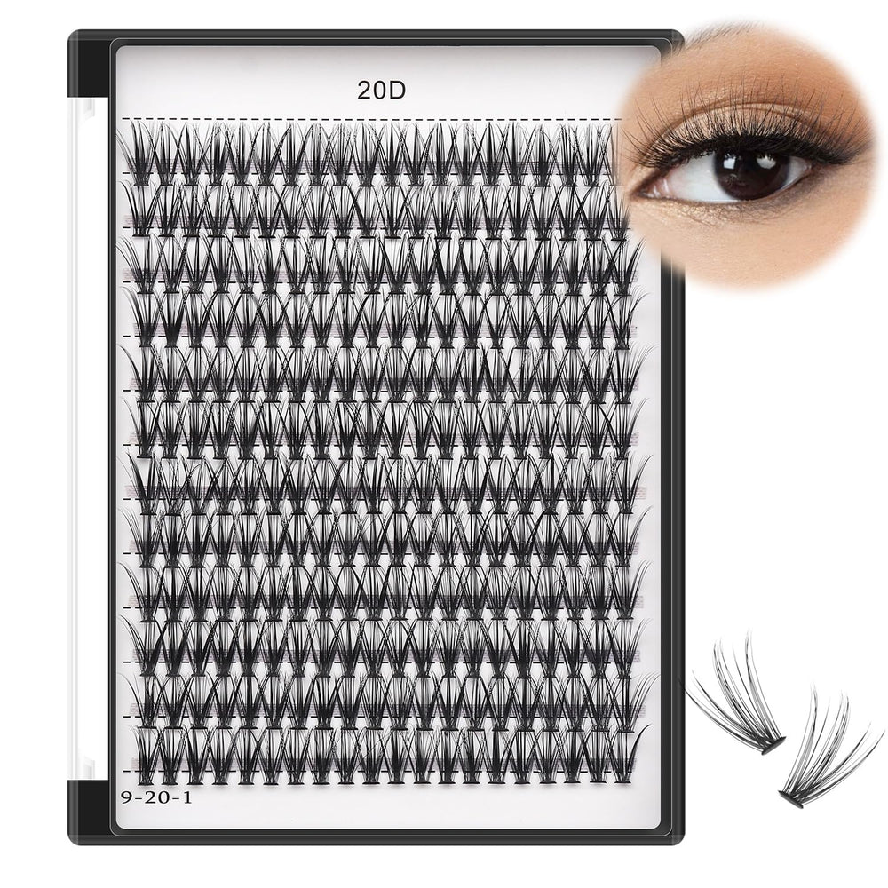 Pre-mapped lash clusters in 8-20 mm streamline precise placement.