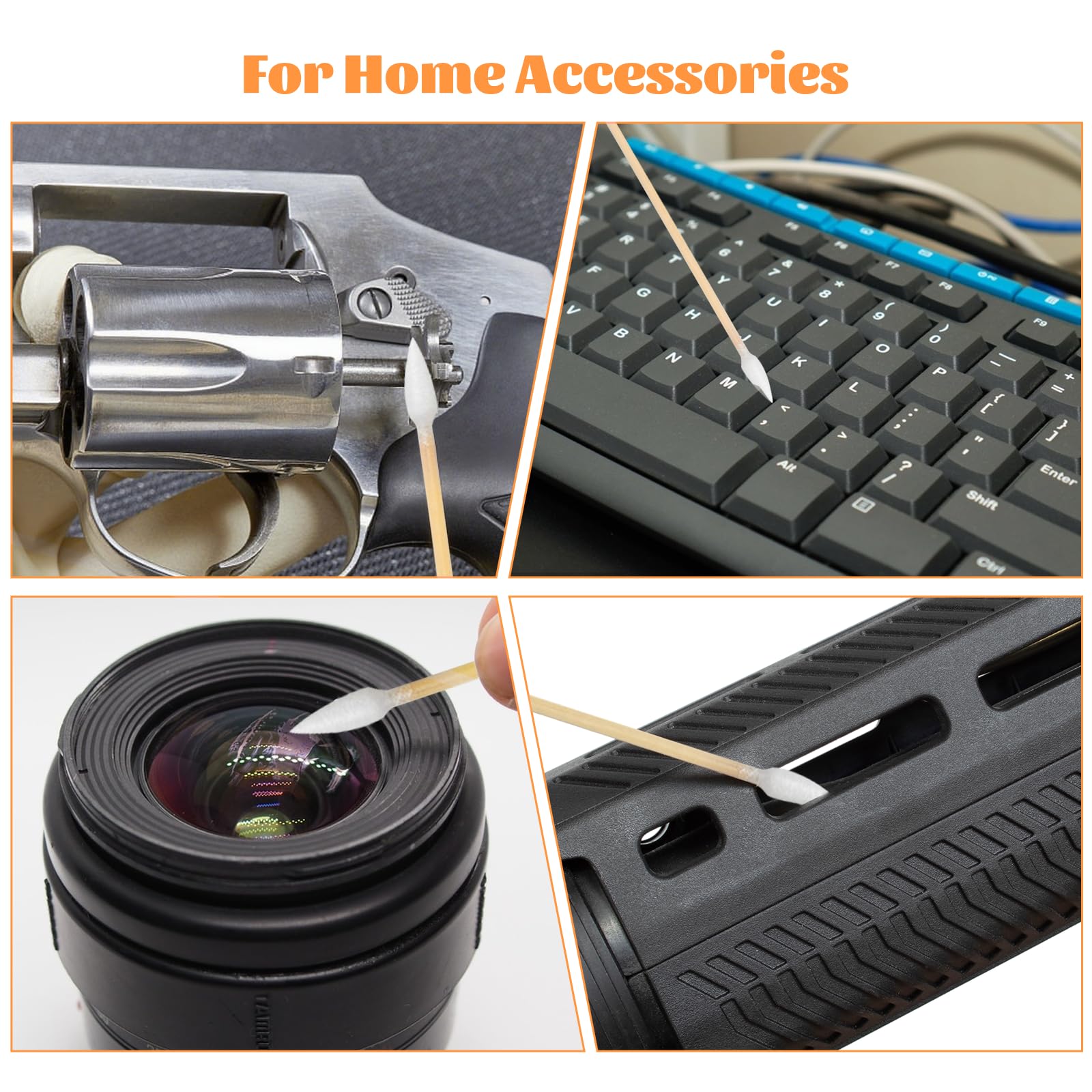 BODFPPC gun-cleaning-swabs enable careful, lint-free maintenance of gun components.