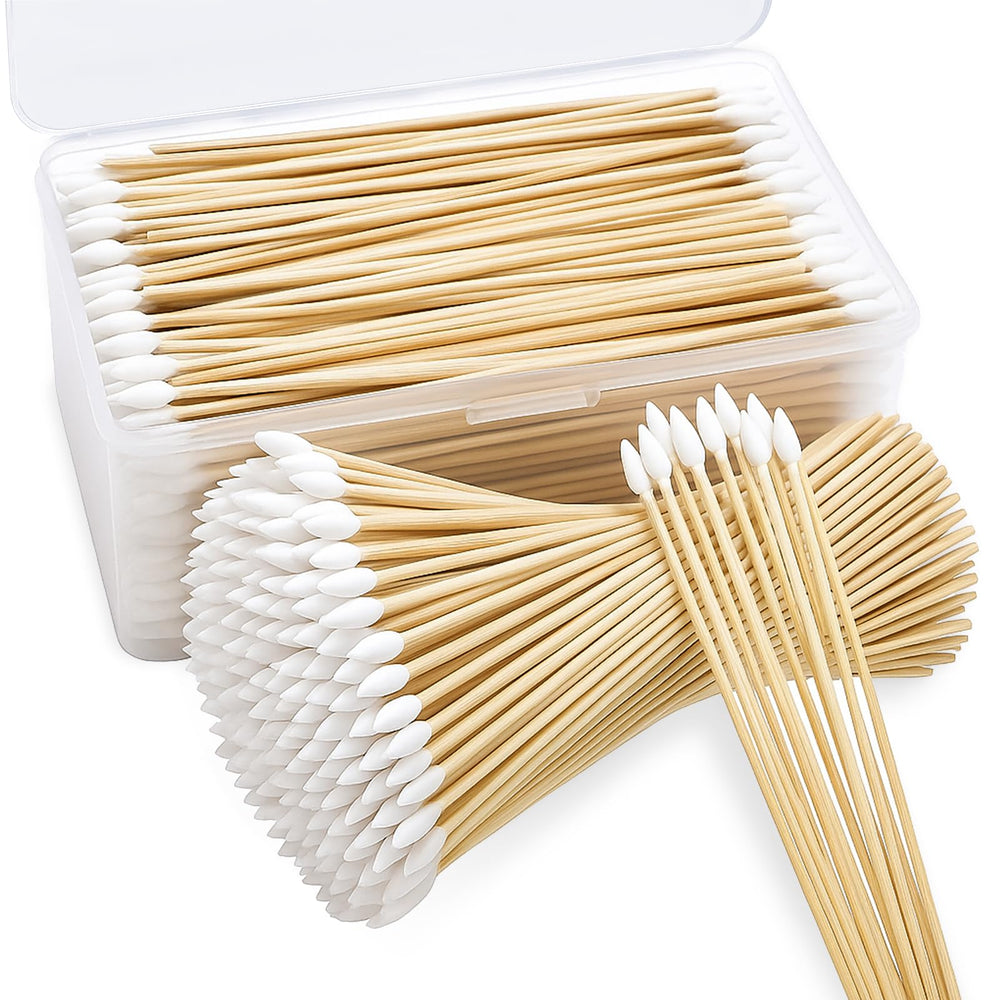 BODFPPC pointed cotton swabs with storage case for quick, organized gun maintenance tasks.