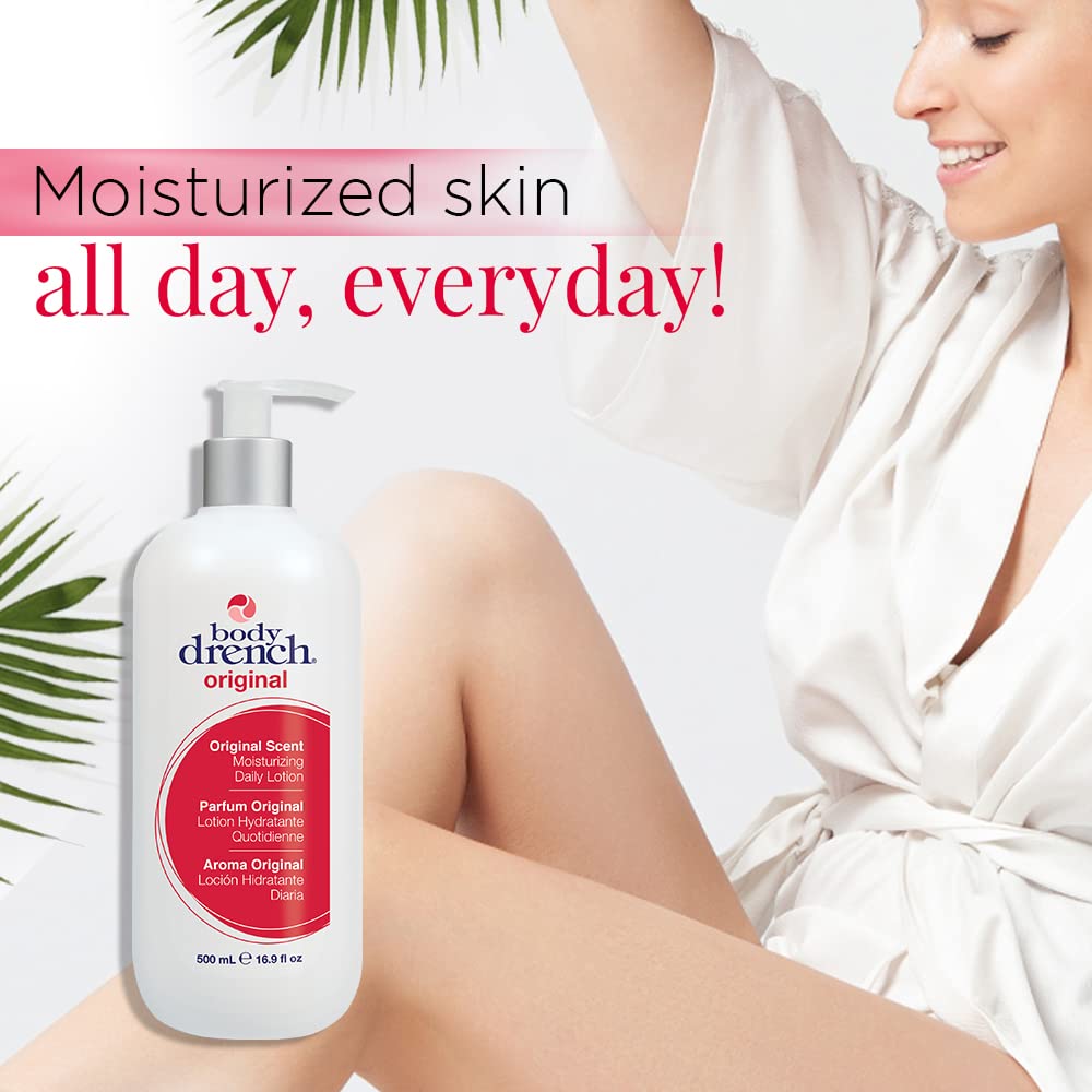 Body Drench ingredients featuring rosemary extract and jojoba oil for hydration