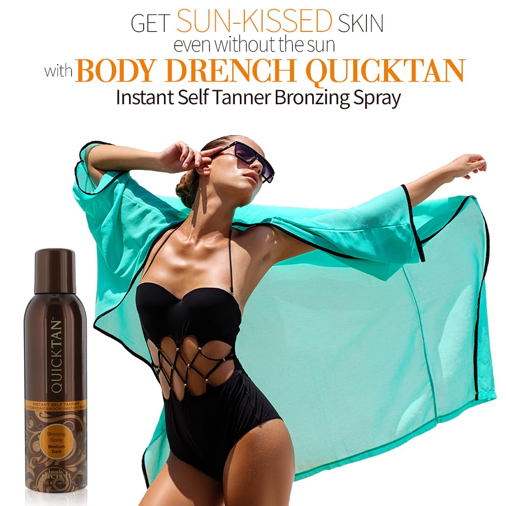 Body Drench QuickTan two-pack offers ongoing natural glow.