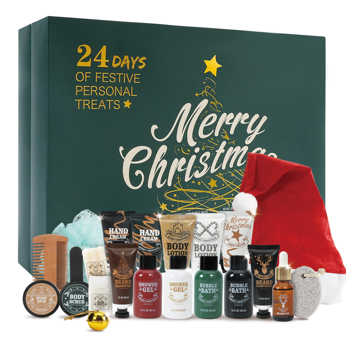 BODY & EARTH 2025 Advent Calendar for Men front packaging, ideal holiday gift