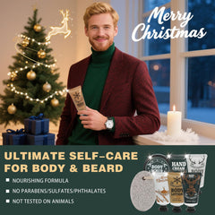 Body & Earth beard conditioner helps soften coarse facial hair.