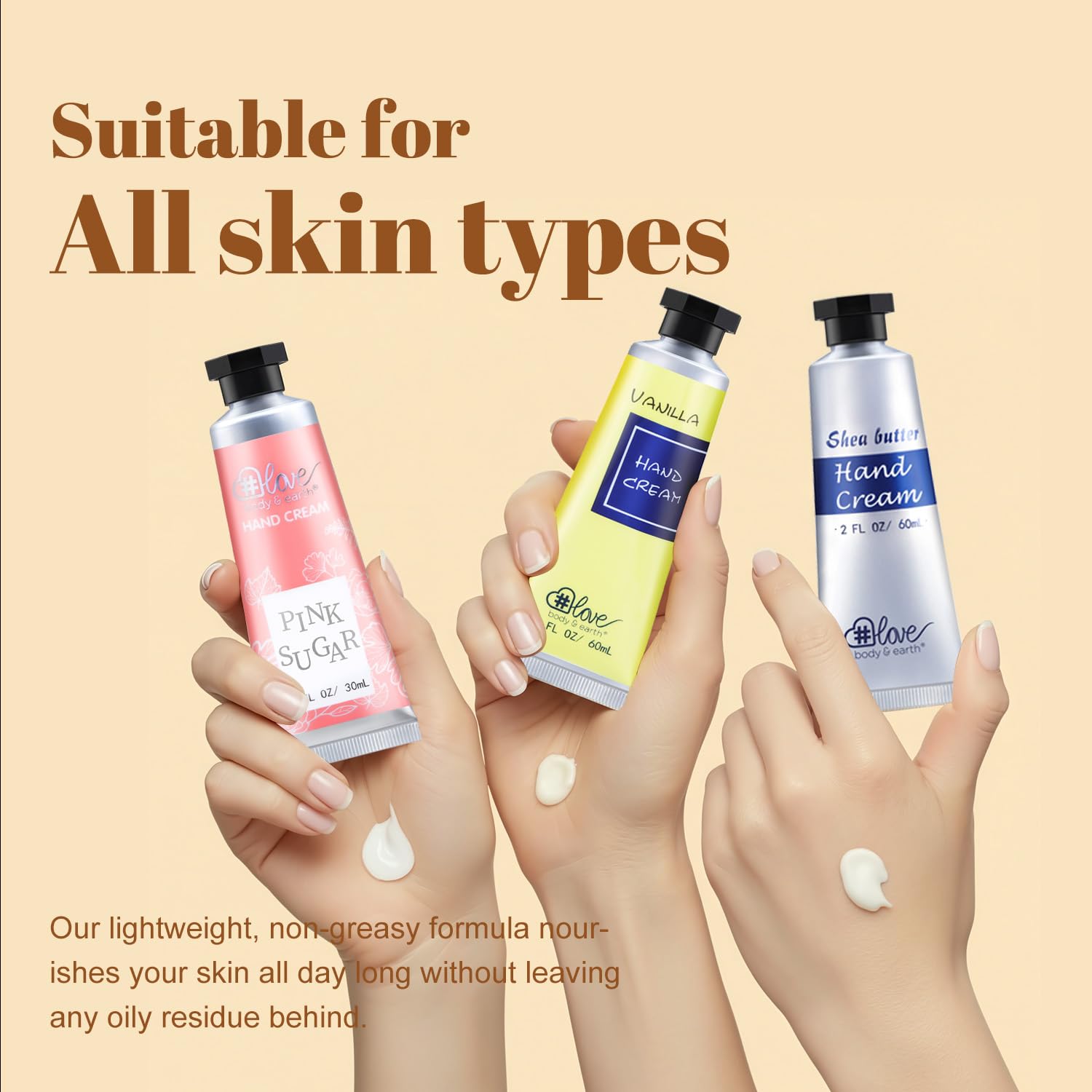 Body & Earth Love argan oil hand cream nourishes dry skin and improves resilience.