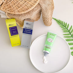 Body & Earth Love hand cream gift set packaging highlighting three travel-friendly tubes.