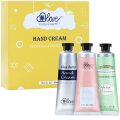 Body & Earth Love hand cream gift set with Pink Sugar, moisturizes dry hands