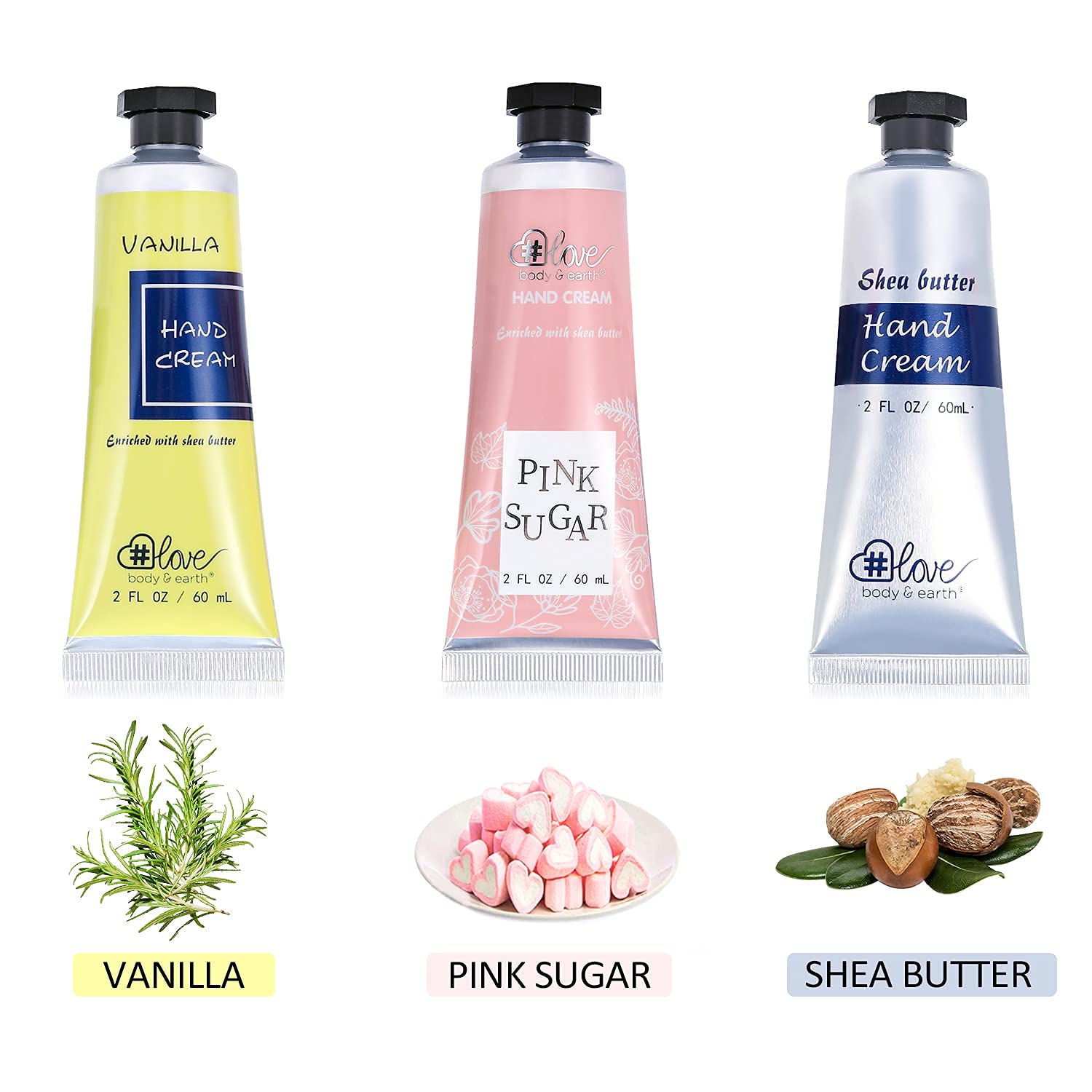 Body & Earth Love quick soak formula leaves hands silky-soft.