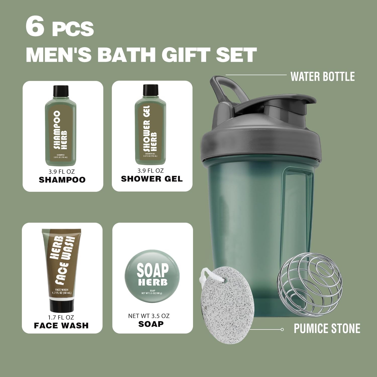 Body & Earth men's face wash in gift set for clear skin.