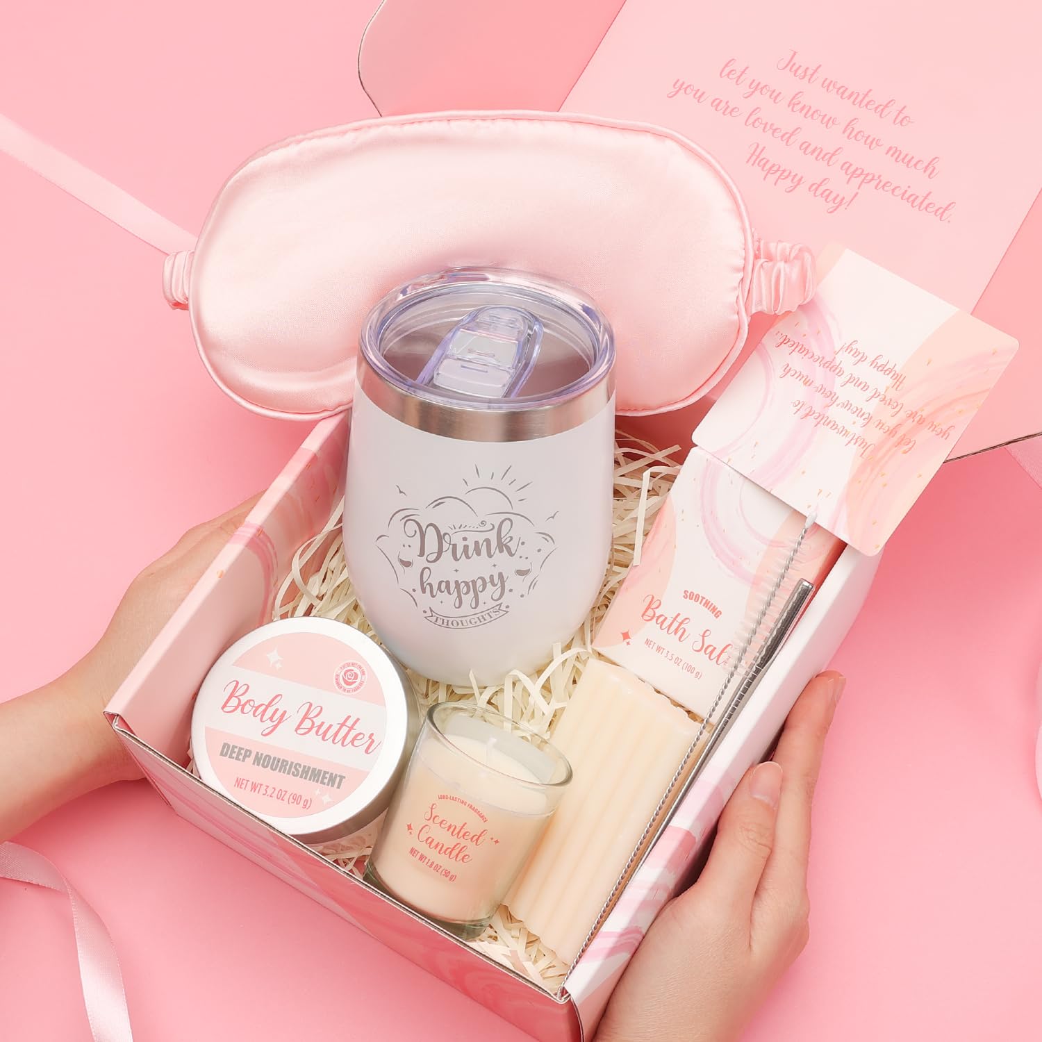 Body & Earth Rose Spa Eye Mask for restful sleep and travel