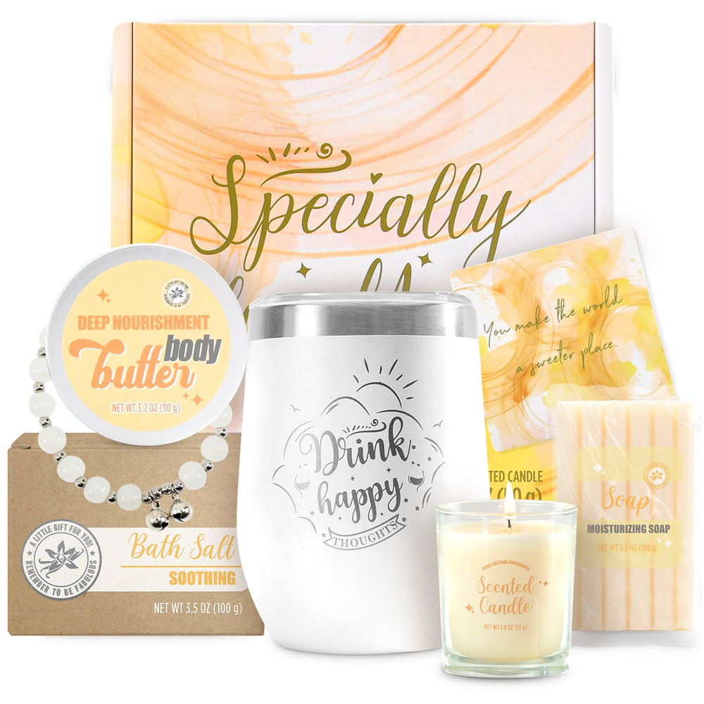 BODY & EARTH vanilla bath set packaging for an elegant spa gift experience
