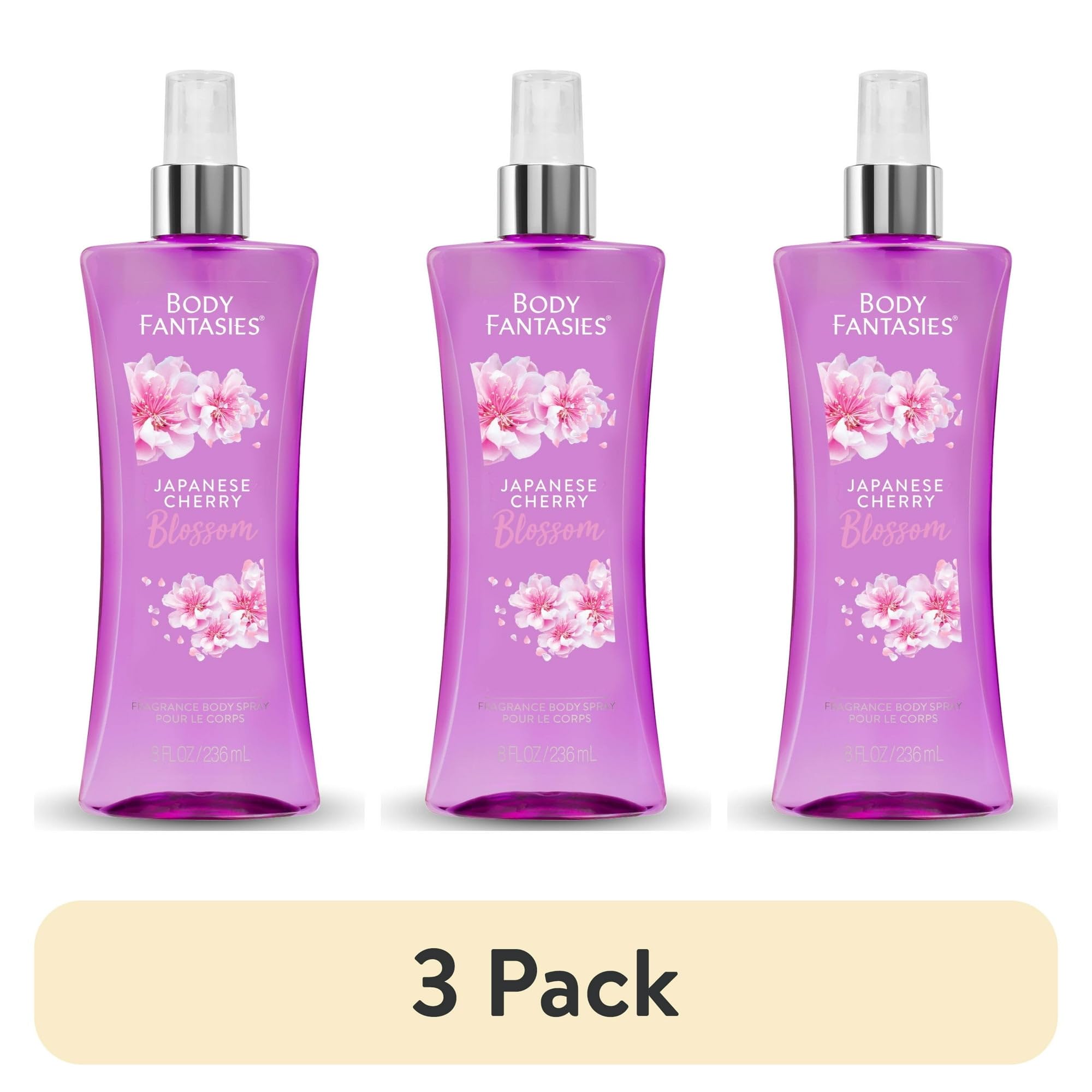Body Fantasies Japanese Cherry Blossom lifestyle shot suggests an elegant scent for any occasion.