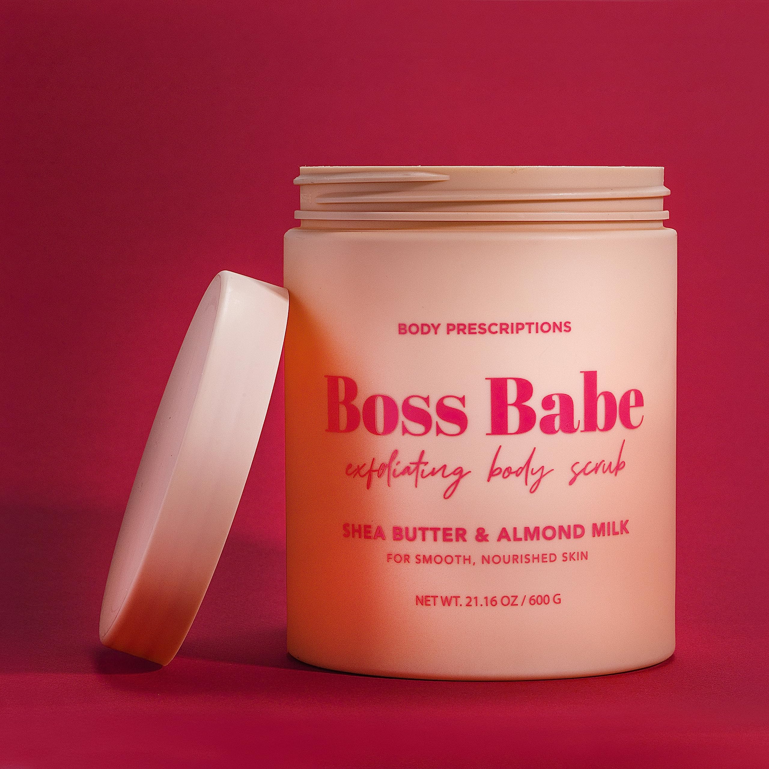 In-shower use of Body Prescriptions exfoliating scrub for full-body cleansing