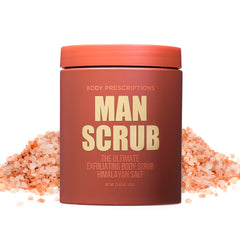 Body Prescriptions Exfoliating Scrub texture closeup reveals gritty exfoliation.