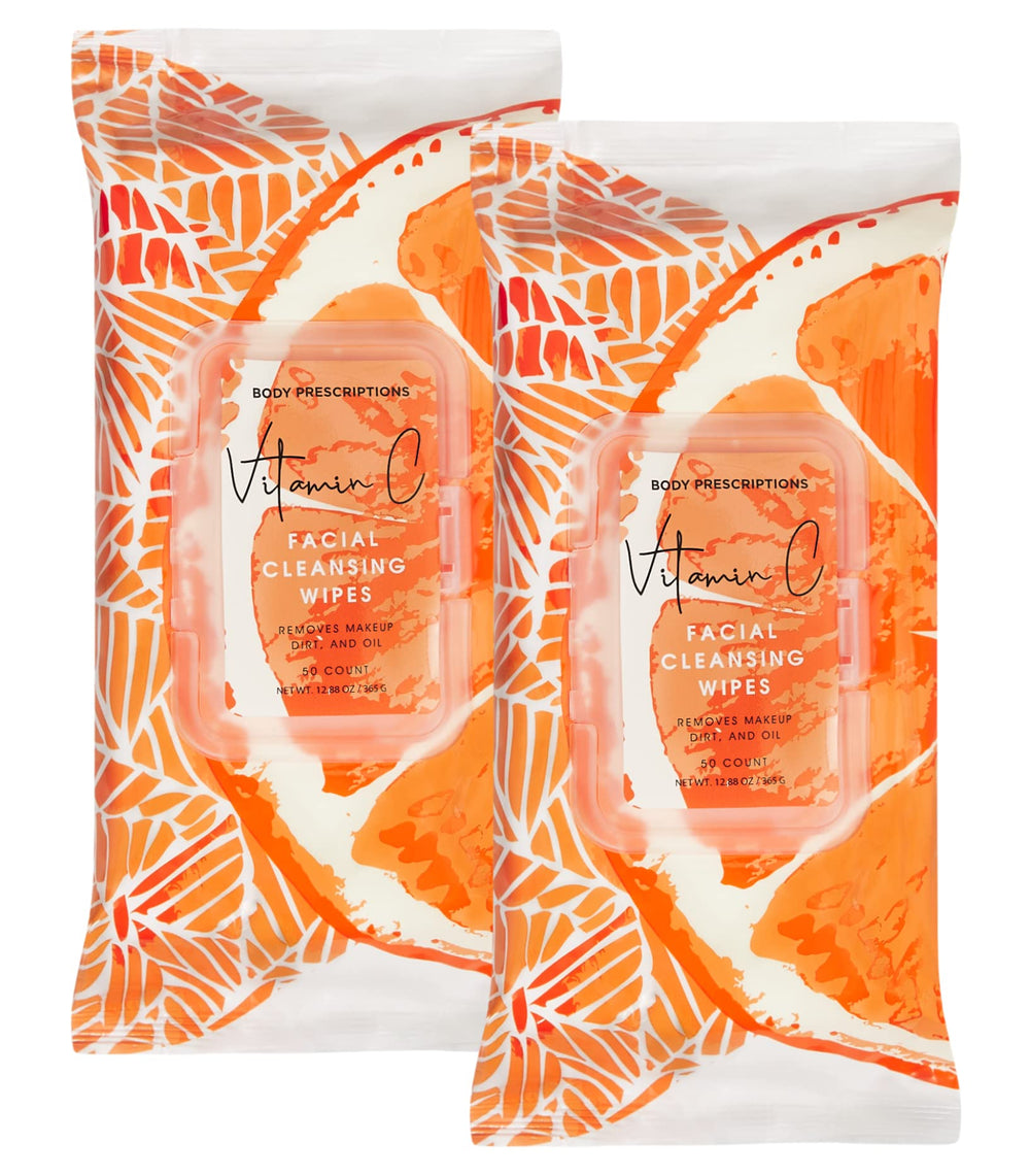 Body Prescriptions makeup cleansing wipes front view for quick makeup removal and refresh.