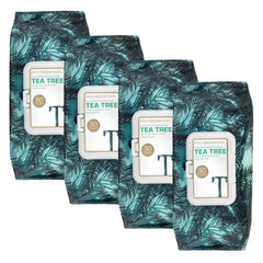 Body Prescriptions makeup cleansing wipes pack 4 with tea tree for easy makeup removal