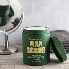 Body Prescriptions Exfoliating Scrub used with circular motions for even texture across the body.