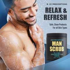 Body Prescriptions 21-ounce twin pack jars for convenient all-over exfoliation.