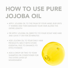 Face application of BodyJ4You jojoba oil for lightweight hydration.