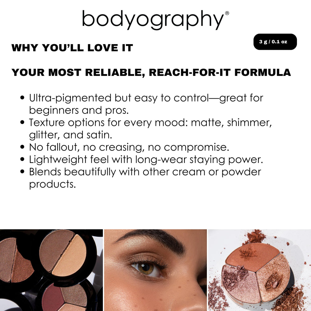 Coy used as brow product to define natural-looking arches.