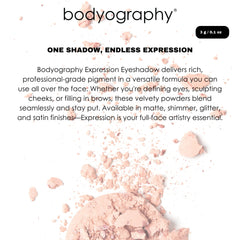 Dry application of Coy on lids for a soft, blendable wash.