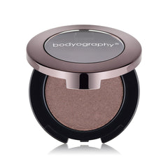 Bodyography Expressions Eye Shadow Coy purple-grey matte swatch showing pigment-rich color.