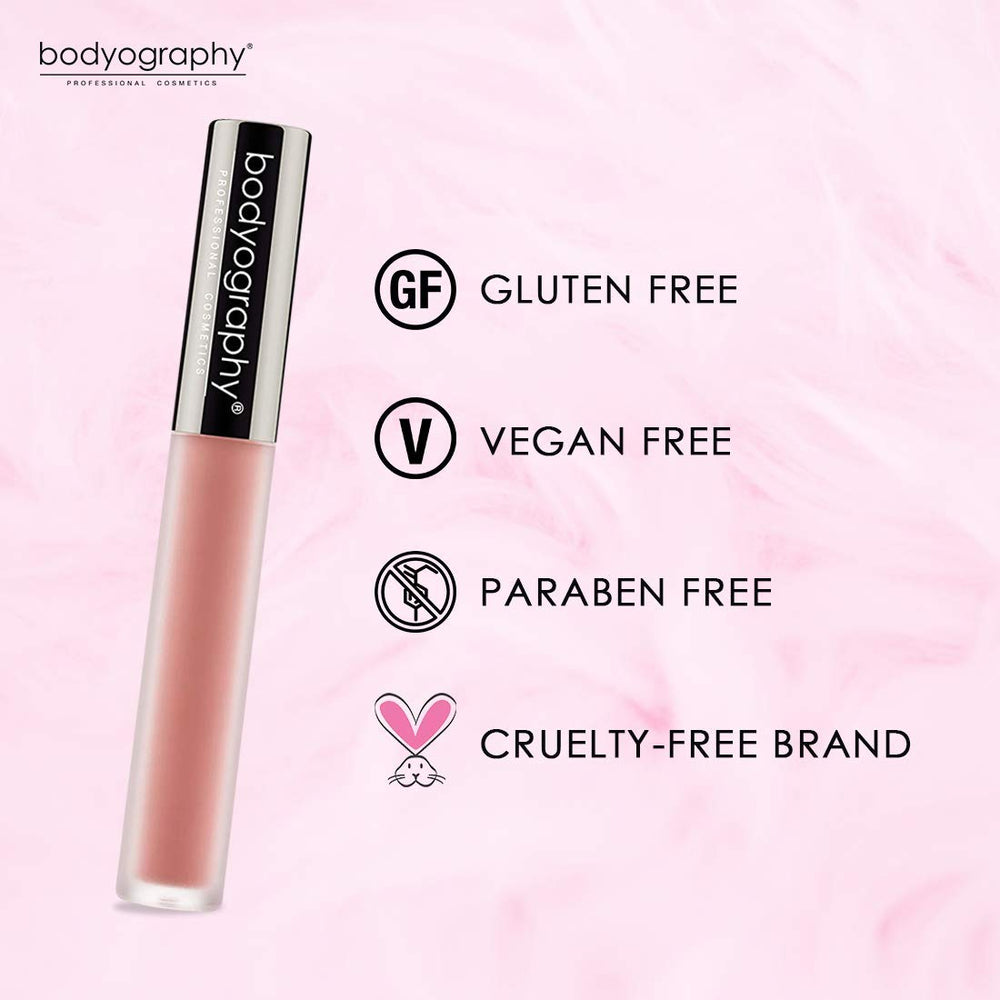 Bodyography Lip Lava Stripped swipe stroke reveals rich color in one pass.